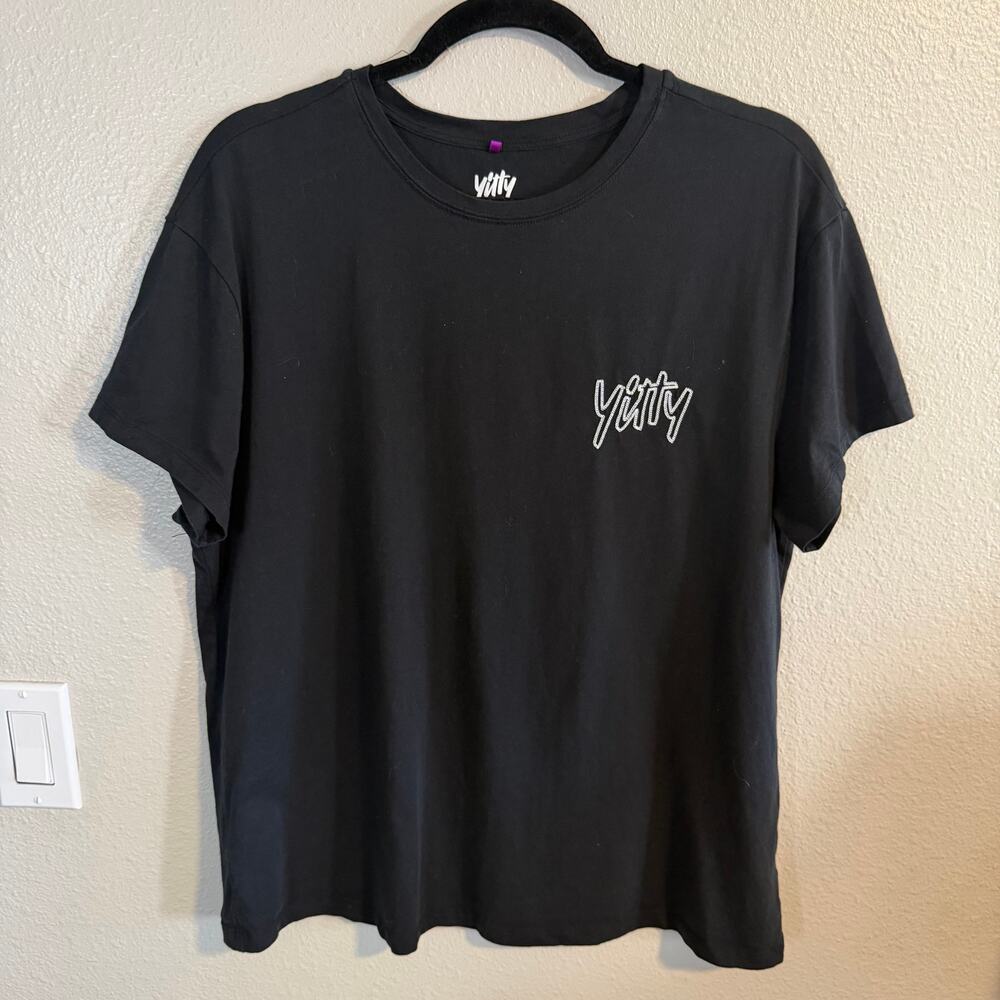 Yitty Fabletics Black Short Sleeve T-Shirt Women's M